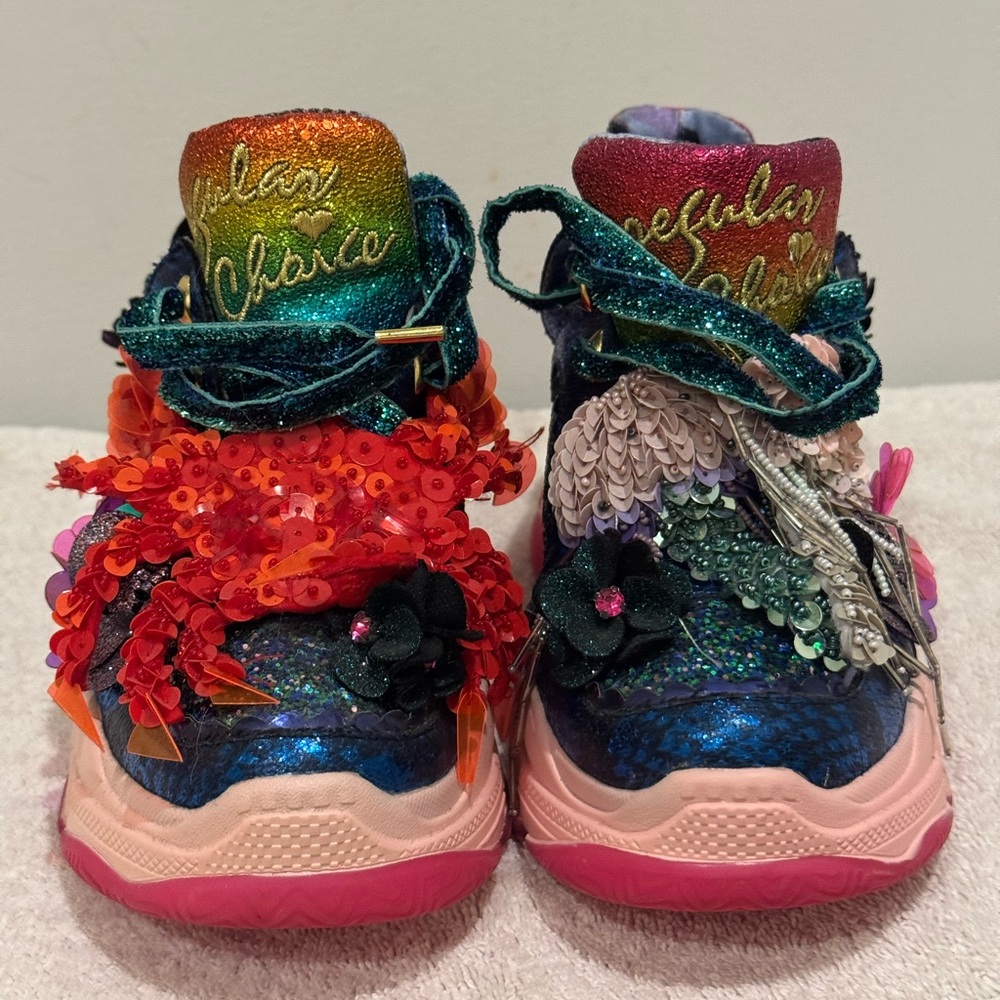 Colorful Embellished Sneakers